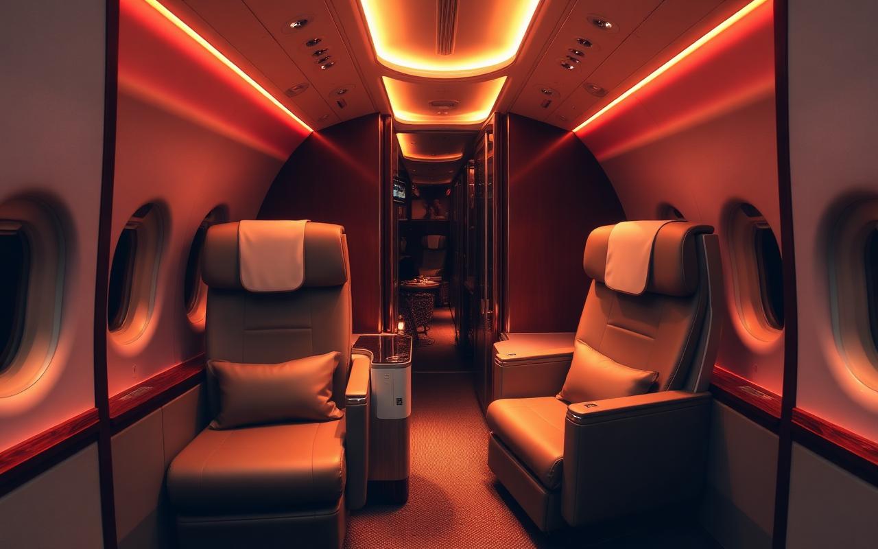 Emirates premium cabin interior