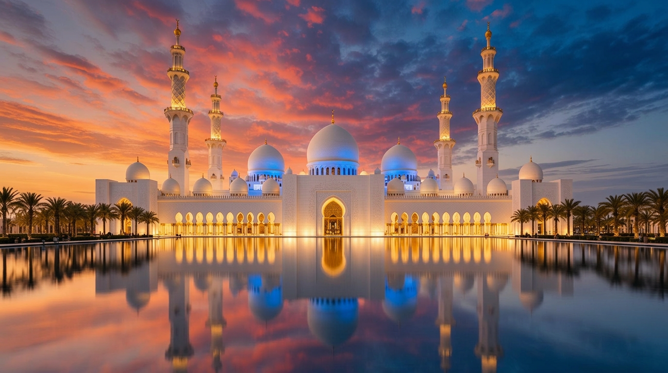 Sheikh Zayed Grand Mosque in Abu Dhabi